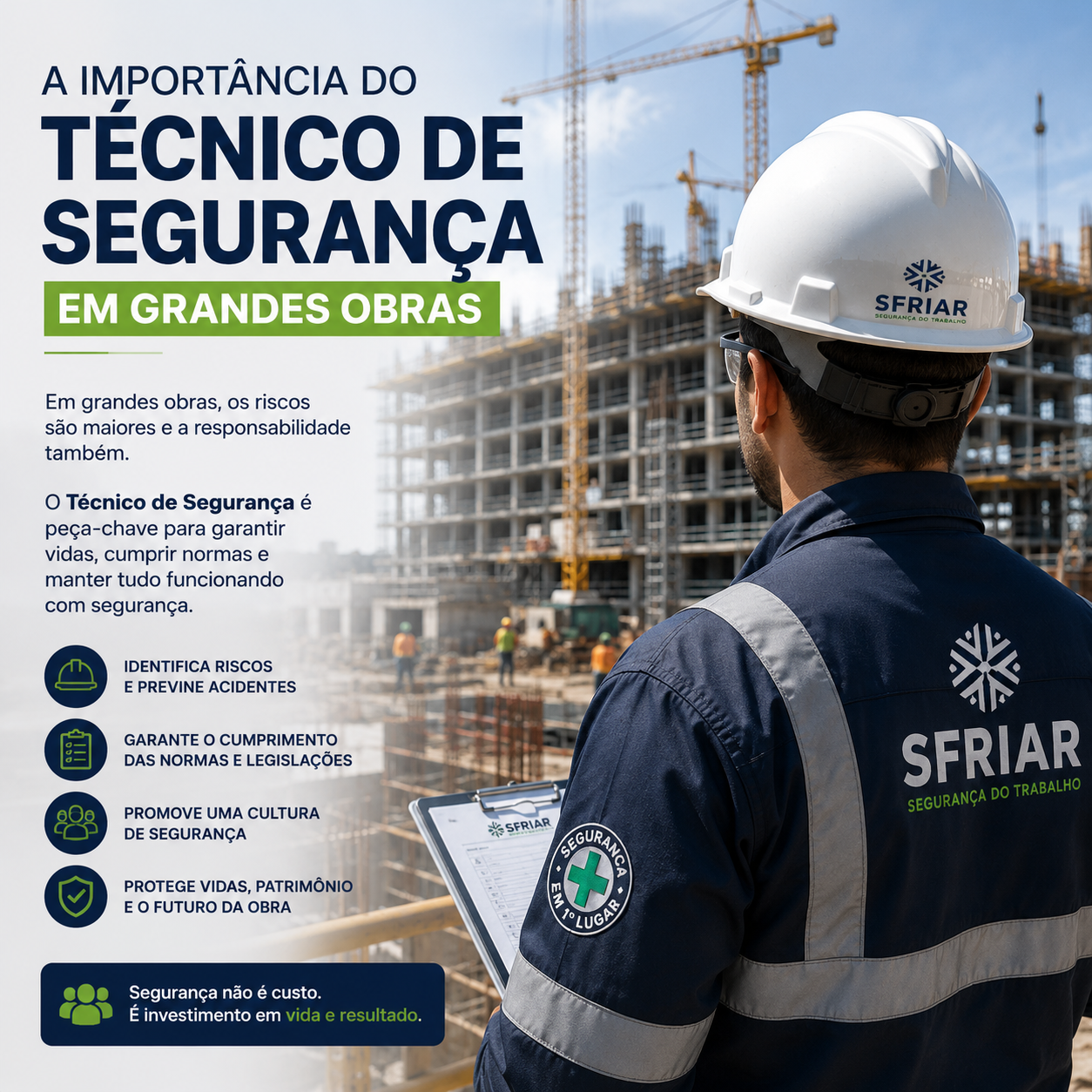A importância do TST em grandes obras para segurança e prevenção de acidentes